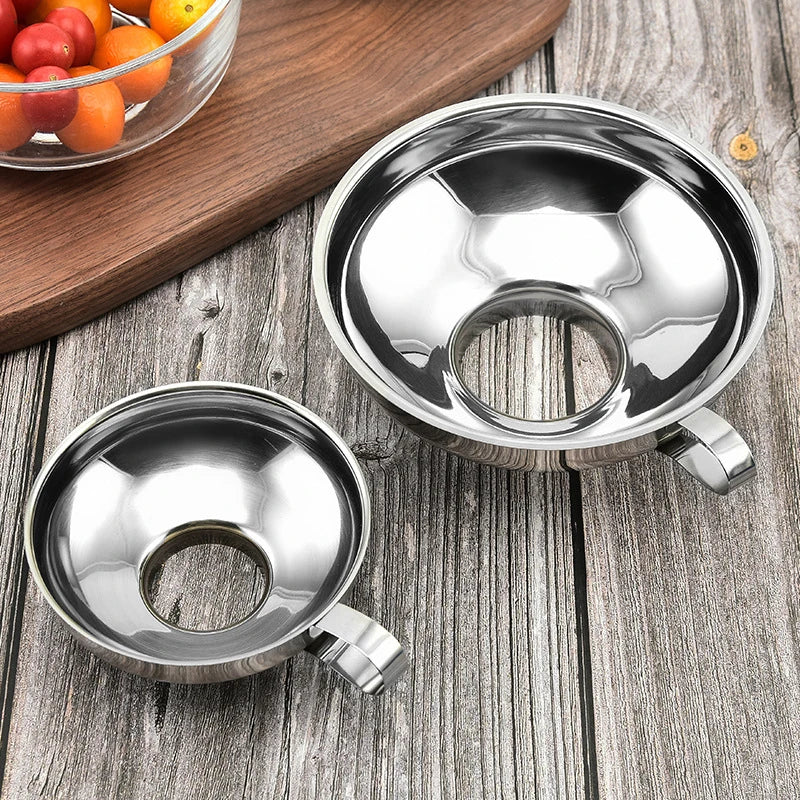 Stainless Steel Wide Mouth Funnel for Jars and Canning, Small or Big