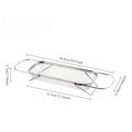 Stainless Steel Over Sink Colander with Telescopic Handle, 45 cm Mesh Strainer Basket