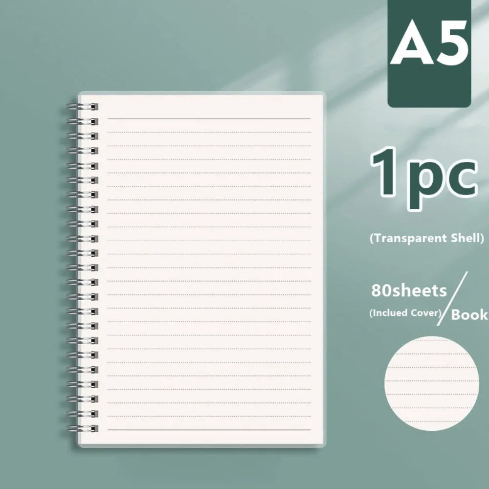 Spiral Coil Notebook, Flip-Over Sketchbook and Diary, A4 A5 A6 B5