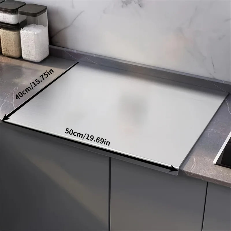 Large Foldable Stainless Steel Chopping Board, 30 to 50cm