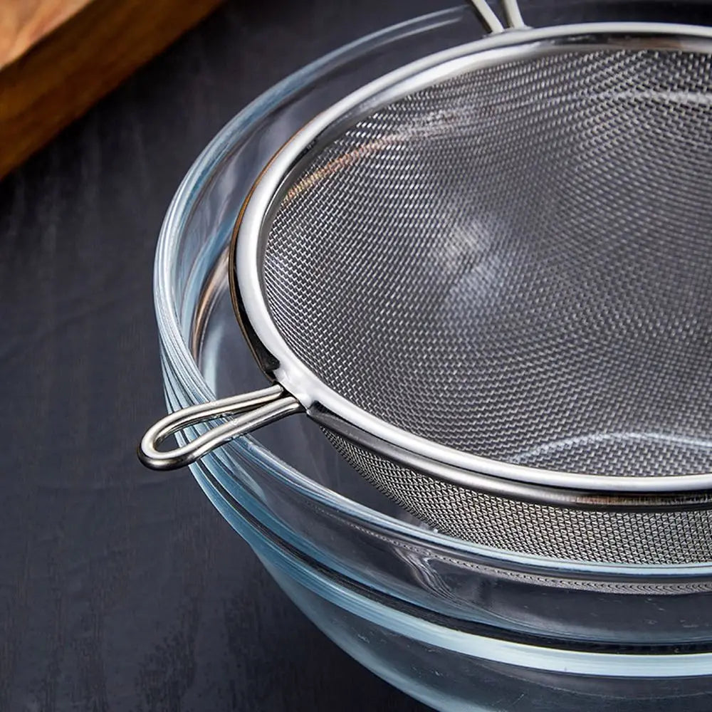 Stainless Steel Fine Mesh Strainer with Handle, 6 to 24cm