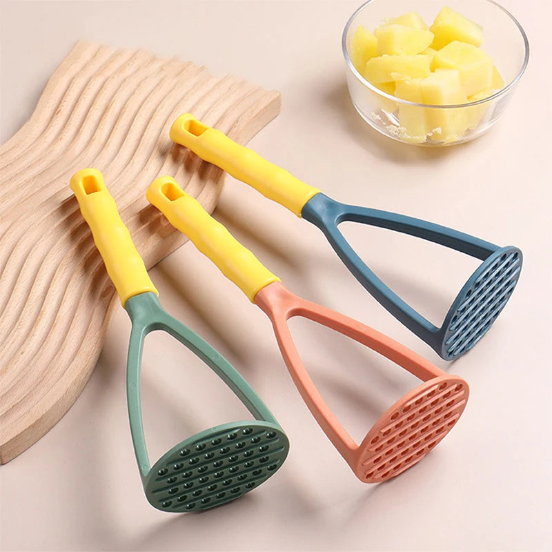 Potato Masher and Ricer, Press-Style Puree Maker, Green or Orange