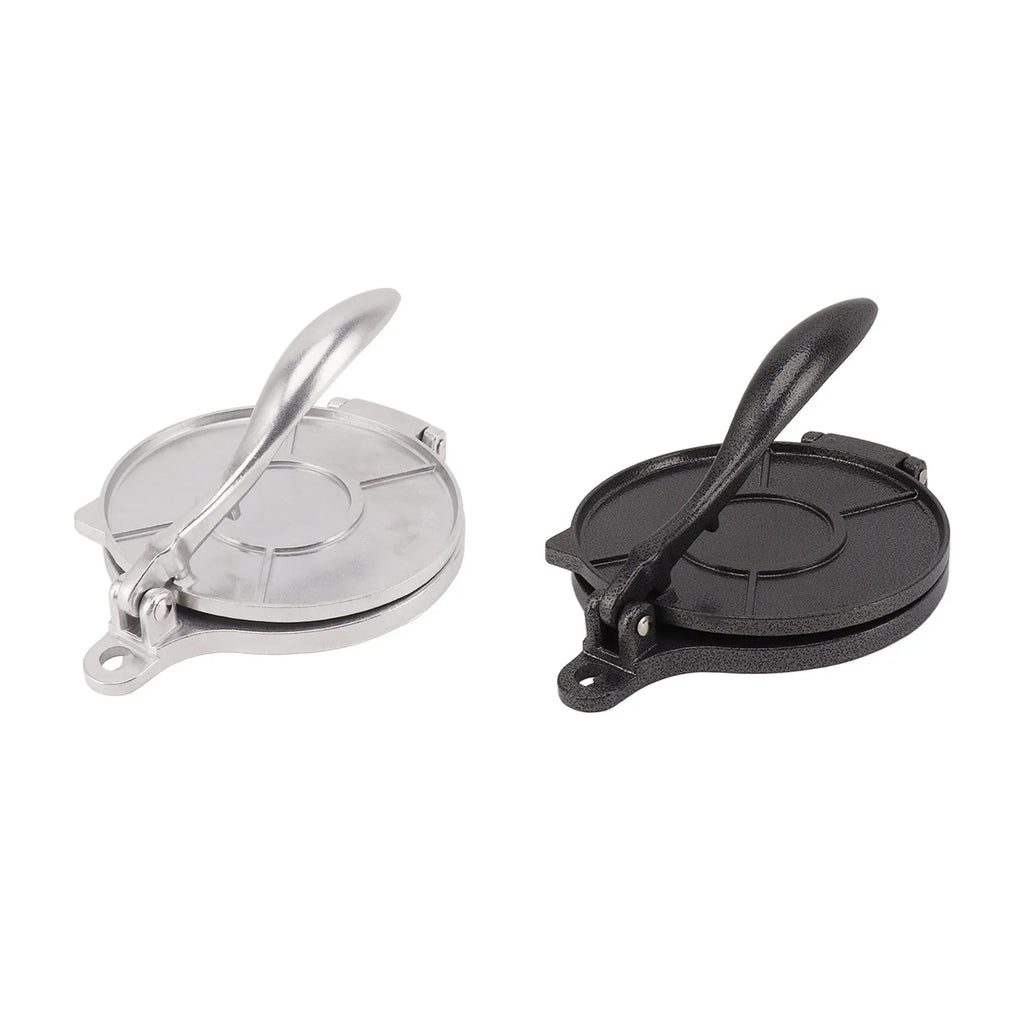 Aluminium Alloy Tortilla Press, Manual Dough Press for Tortillas, Pizza and Patties, 16 or 20 cm