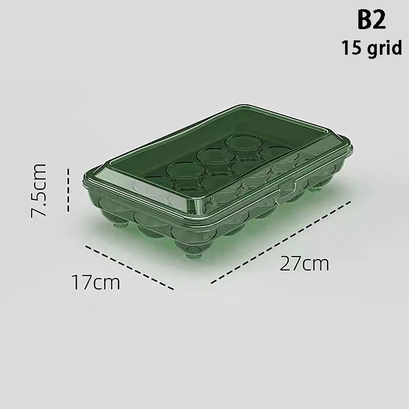 Stackable Egg Storage Box for Fridge, 10 or 15 Eggs