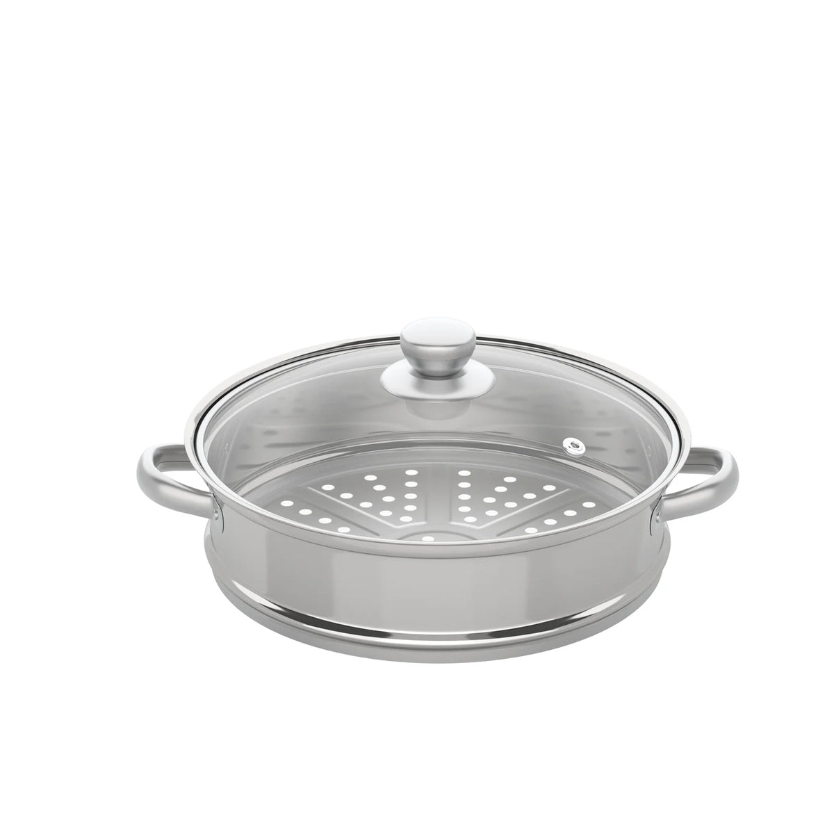 11 Inch 3-Tier Stainless Steel Food Steamer Pot with Lid