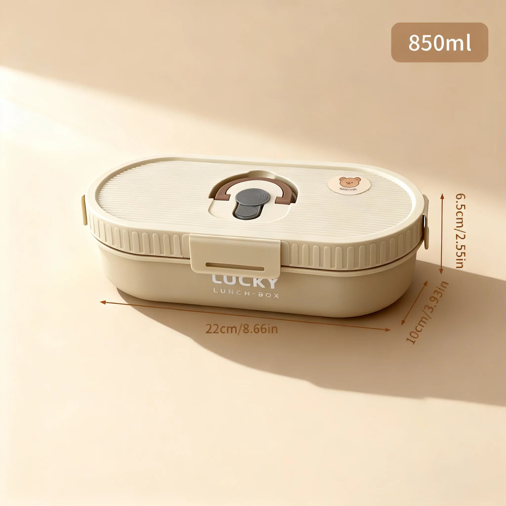 304 Stainless Steel Oval Insulated Lunch Box with Dividers, Leak-Proof, 850 to 1650 ml