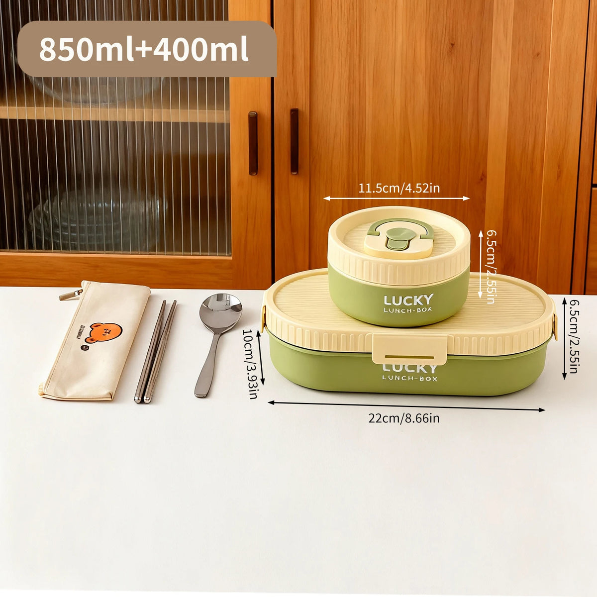 304 Stainless Steel Oval Insulated Lunch Box with Dividers, Leak-Proof, 850 to 1650 ml