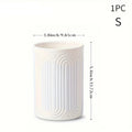White Ceramic Utensil Holder for Kitchen Worktop