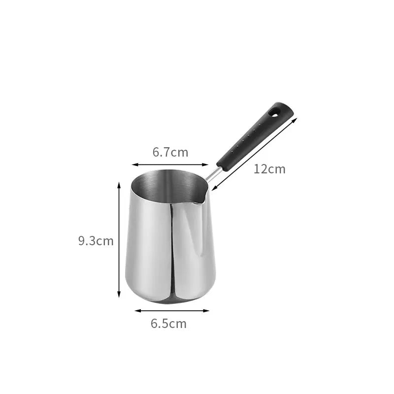 Stainless Steel Turkish Coffee Pot with Long Handle, 350 or 600ml
