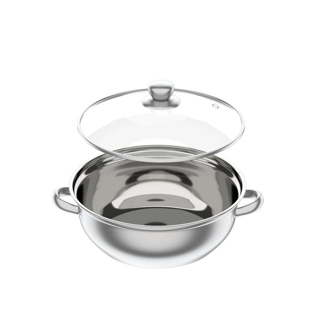 11 Inch 3-Tier Stainless Steel Food Steamer Pot with Lid