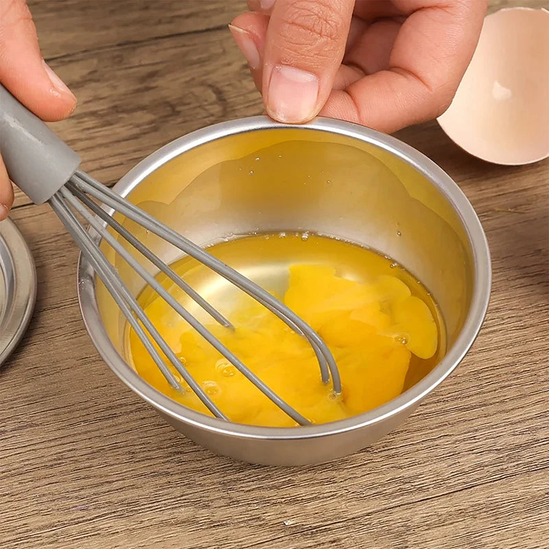 Stainless Steel Steamed Egg Bowl Ramen Rice Fruit Salad Stew Bowls with Lids Soup Cup Food Container Kitchen Tableware Supplies