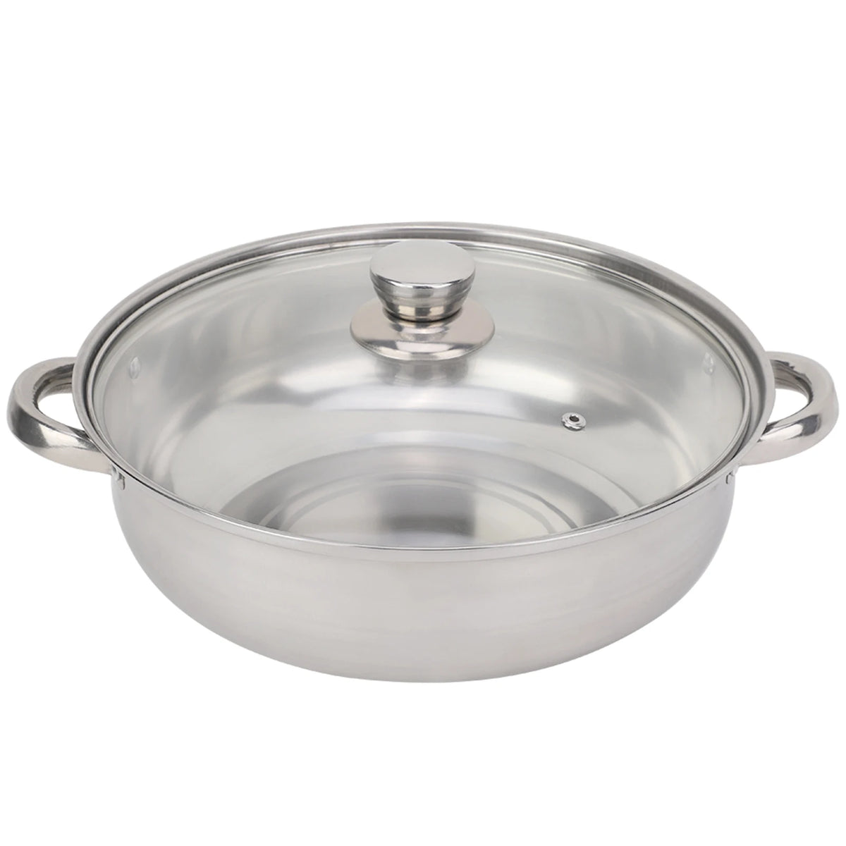 Stainless Steel Cookware 27cm/11in 2-Layer Steamer Pot Cooker Double Boiler Soup Steaming Pot Kitchenware Kitchen Supplies