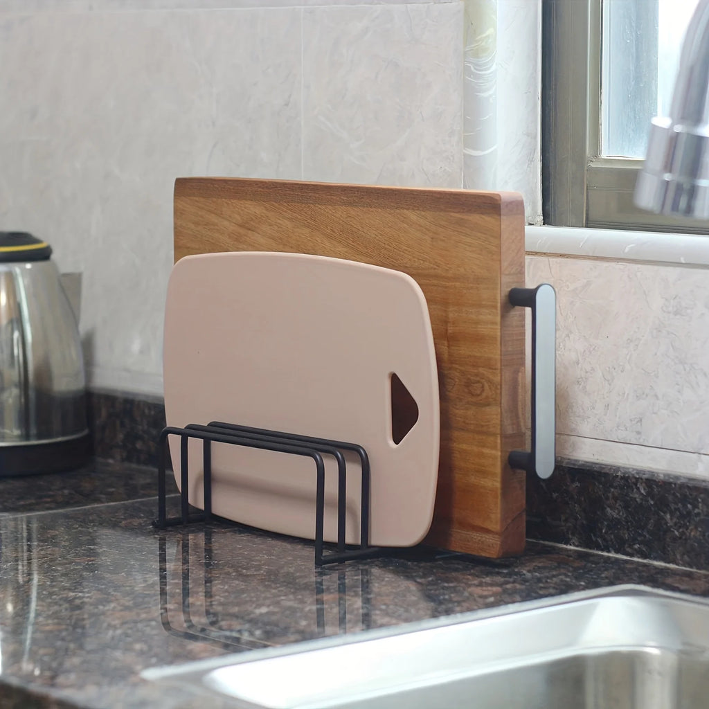 Chopping Board Storage Rack, Carbon Steel Cutting Board and Baking Tray Organiser