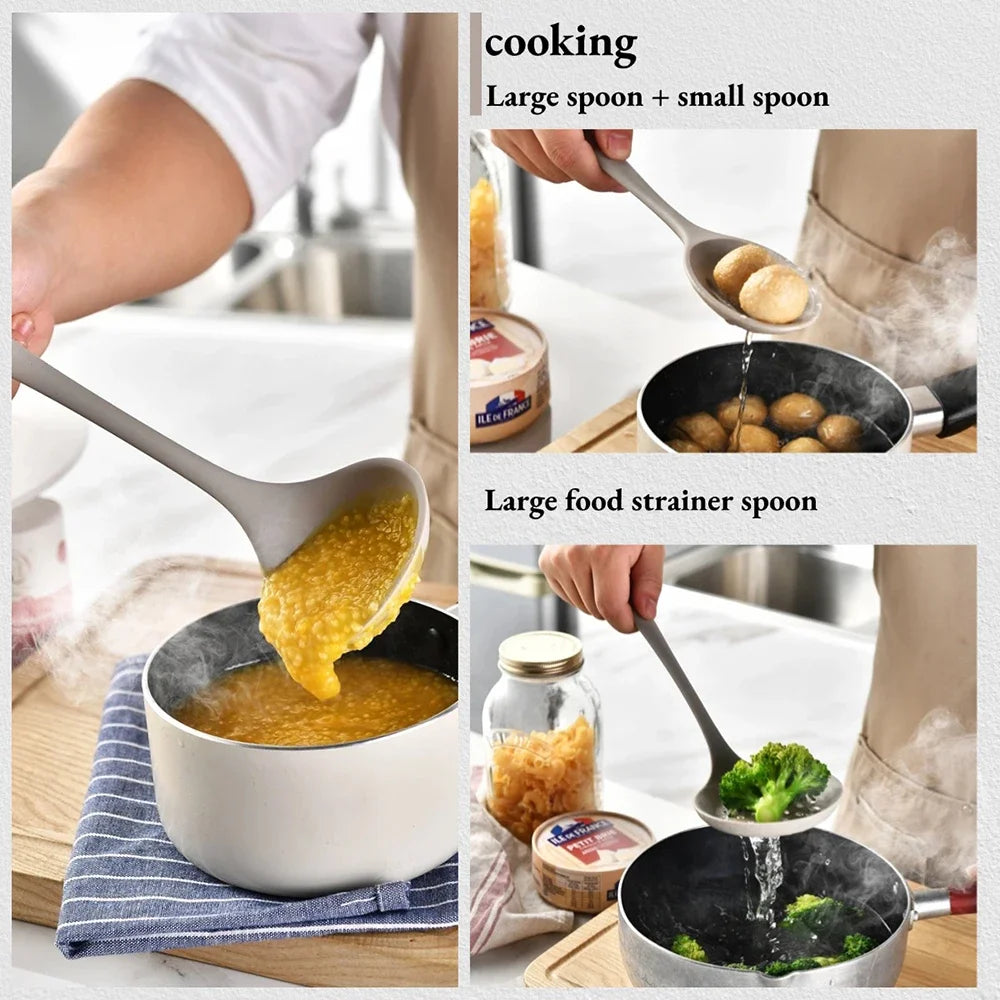 15-Piece Silicone Cooking Utensil Set, Turner, Spatula and Spoons