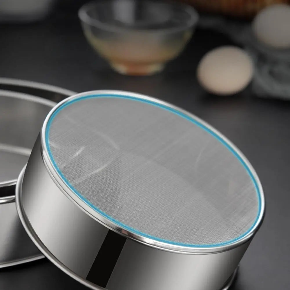 Stainless Steel Flour Sieve, Ultra-Fine 60 Mesh, 15 to 30cm