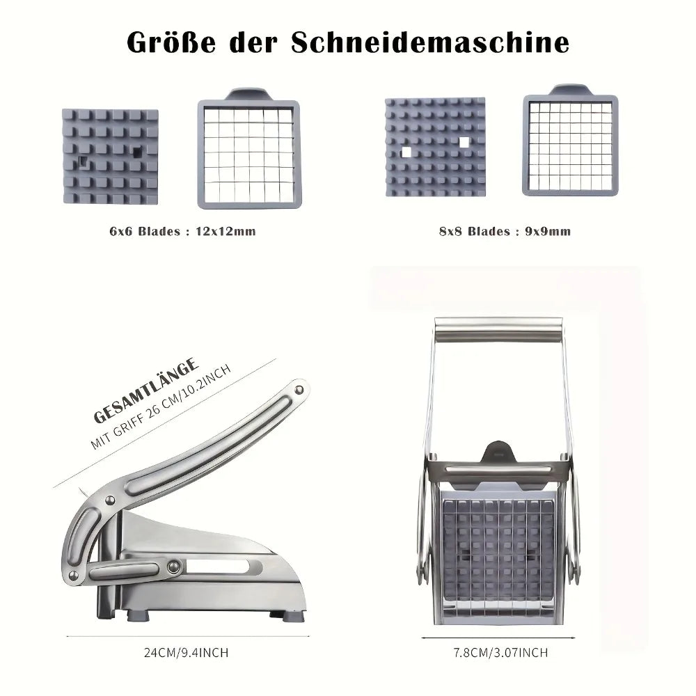 Stainless Steel Vegetable Chopper and Chip Cutter