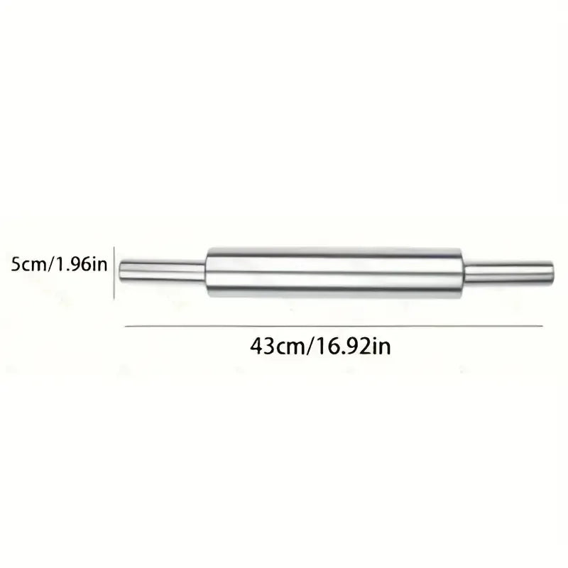 Stainless Steel Rolling Pin, Non-Stick Surface, 2 Sizes