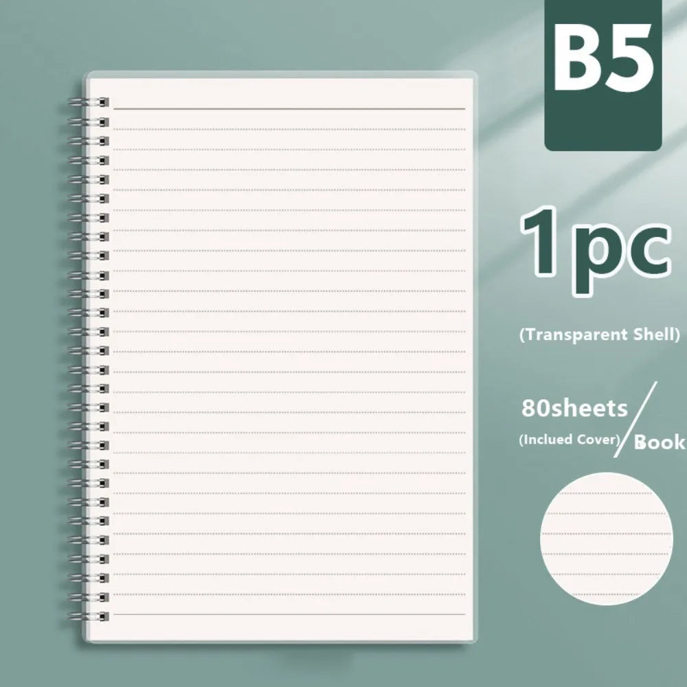 Spiral Coil Notebook, Flip-Over Sketchbook and Diary, A4 A5 A6 B5