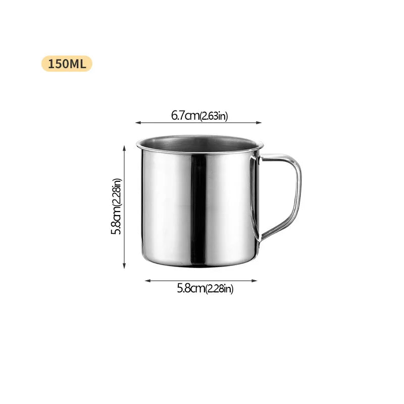 Stainless Steel Travel Mug and Camping Cup, 50 to 400ml