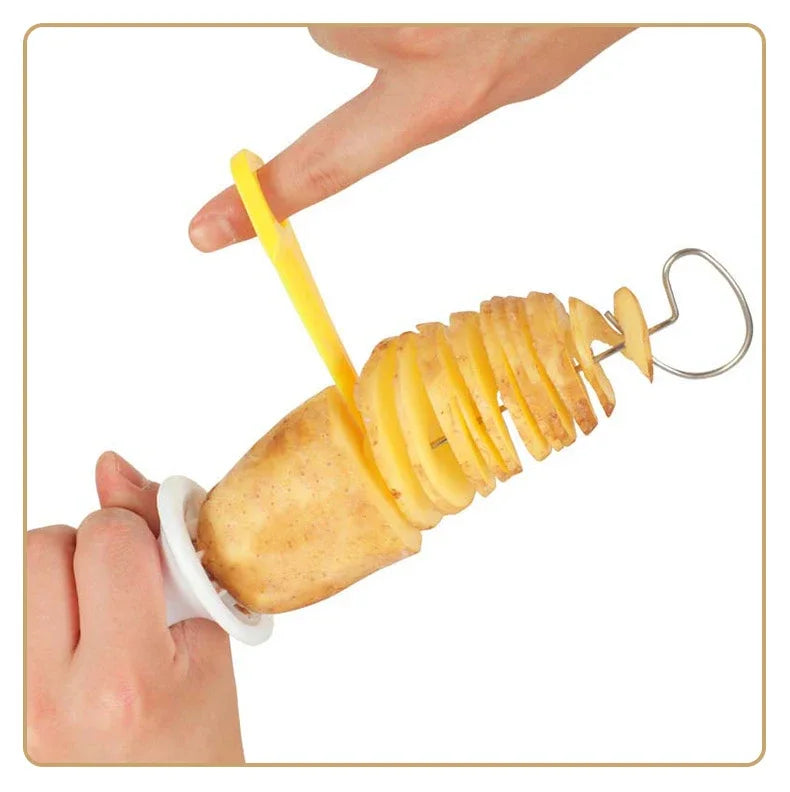 Potato Spiral Cutter Tower Maker, Vegetable Slicer Set, 1 Set, 2 in 1 or 4 in 1