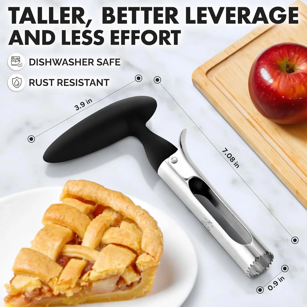 1PC Premium Stainless Steel Kitchen  Apple Corer Tool Ultra Sharp Easy to Use & Clean Durable Fruit Corer Remover