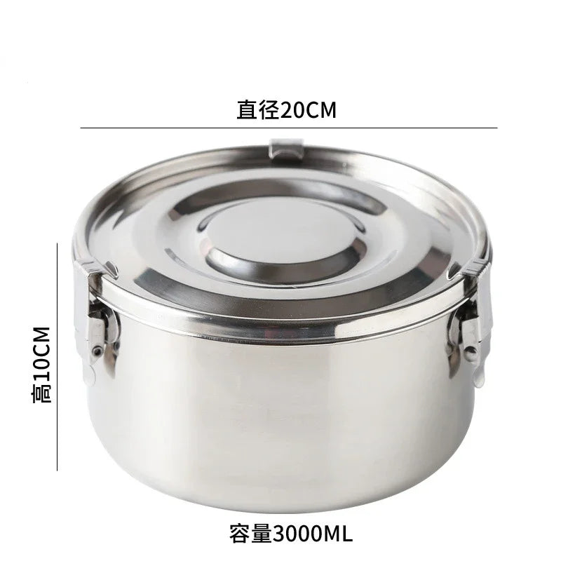 304 Stainless Steel Leak-Proof Lunch Box, Bento Box for Picnic and Work, 350 ml to 3000 ml