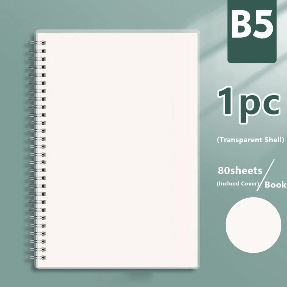 Spiral Coil Notebook, Flip-Over Sketchbook and Diary, A4 A5 A6 B5