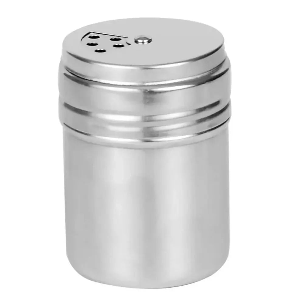 Stainless Steel Seasoning Shaker with Rotating Lid