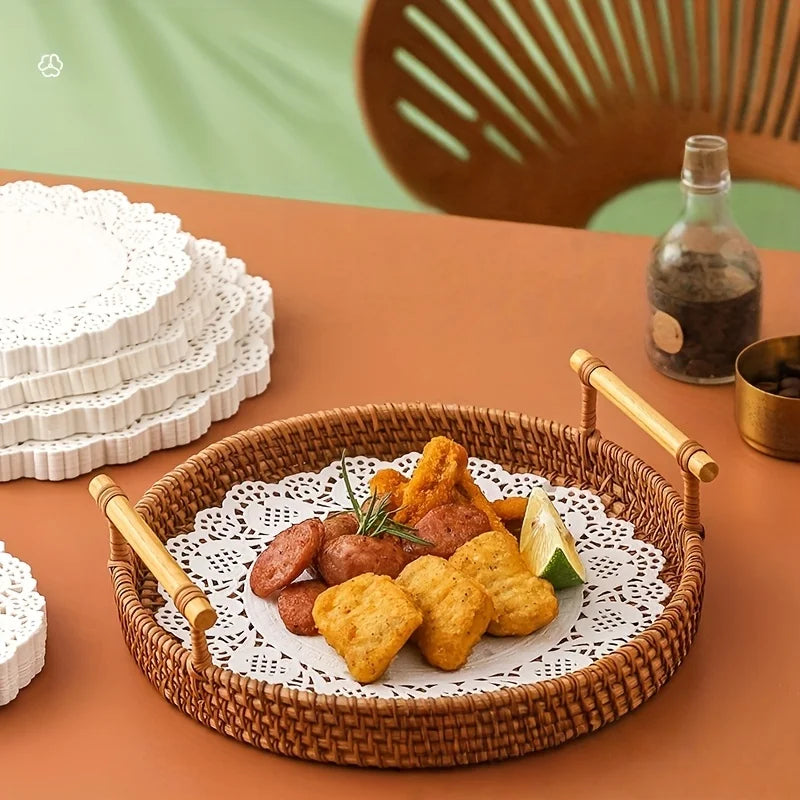 Paper Doilies, Round, Oval or Rectangular, 50 or 100 Pack