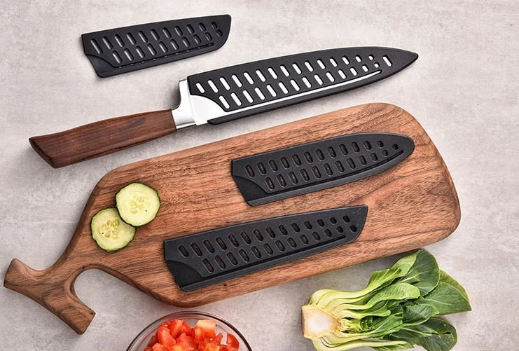Kitchen Knife Sheath Black Plastic Knife Covers Knife Blade Protector Cover Guards Case Kitchen Accessories кухонні аксесуари