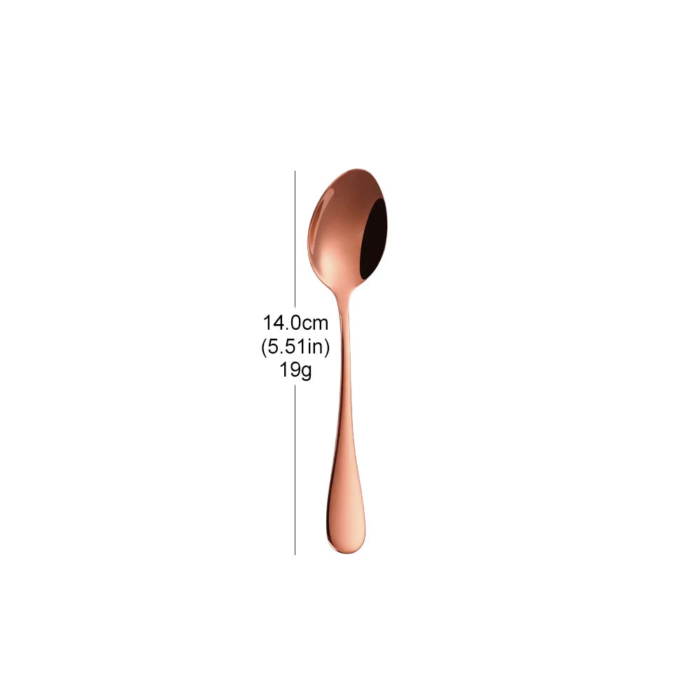 Stainless Steel Coffee and Dessert Spoons, 1 to 3 Pack, 4 Colours
