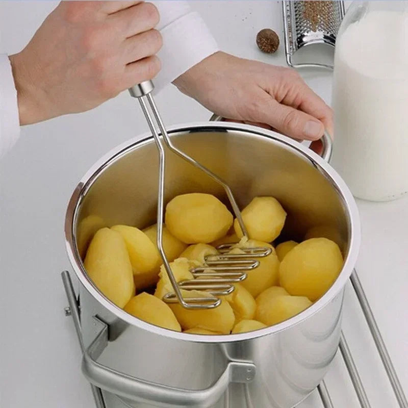Stainless Steel Potato Masher, Wave Head