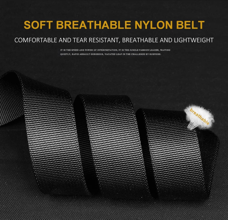 Nylon Web Belt with Quick-Release Buckle, 2 Pack