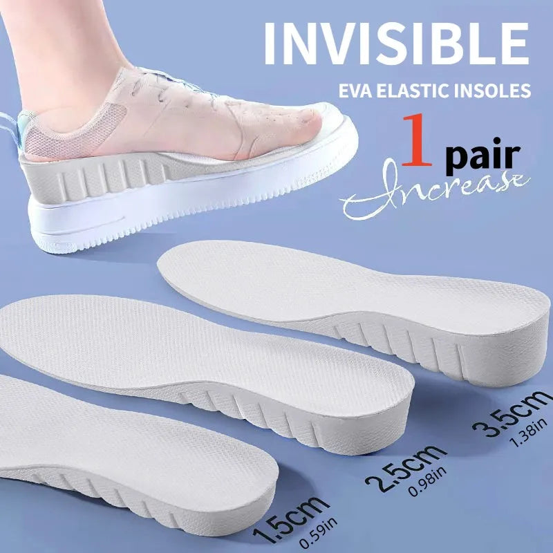 Height Increase Insoles, Soft EVA Shoe Lift Pads, 1 Pair