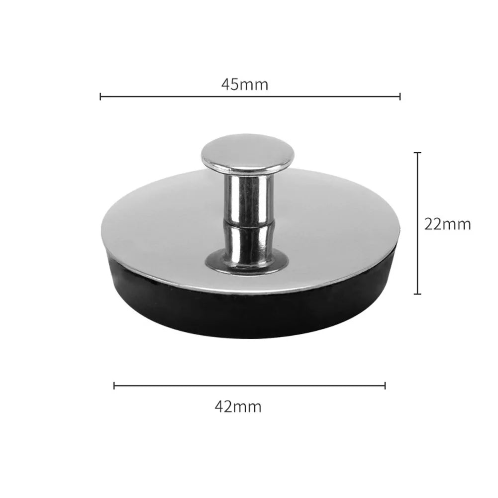 Stainless Steel Sink Plug, Bathtub and Washbasin Drain Stopper, 3 Sizes