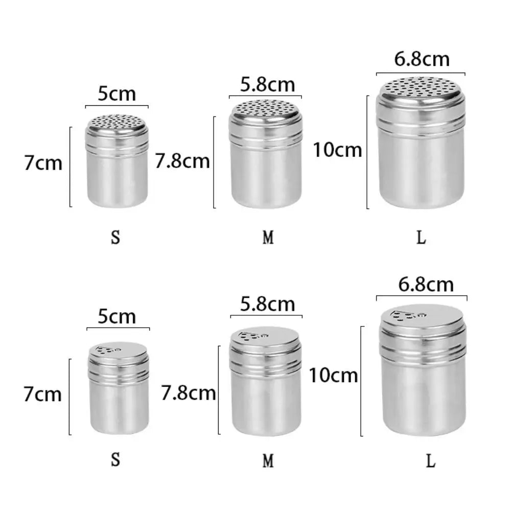 Stainless Steel Seasoning Shaker with Rotating Lid