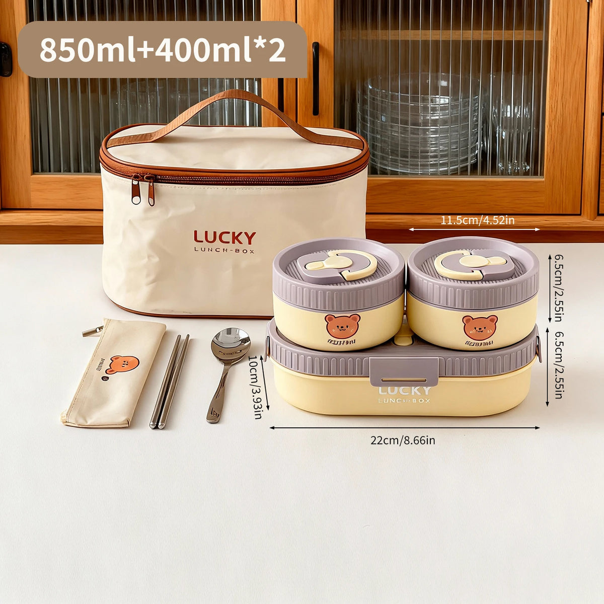 304 Stainless Steel Oval Insulated Lunch Box with Dividers, Leak-Proof, 850 to 1650 ml
