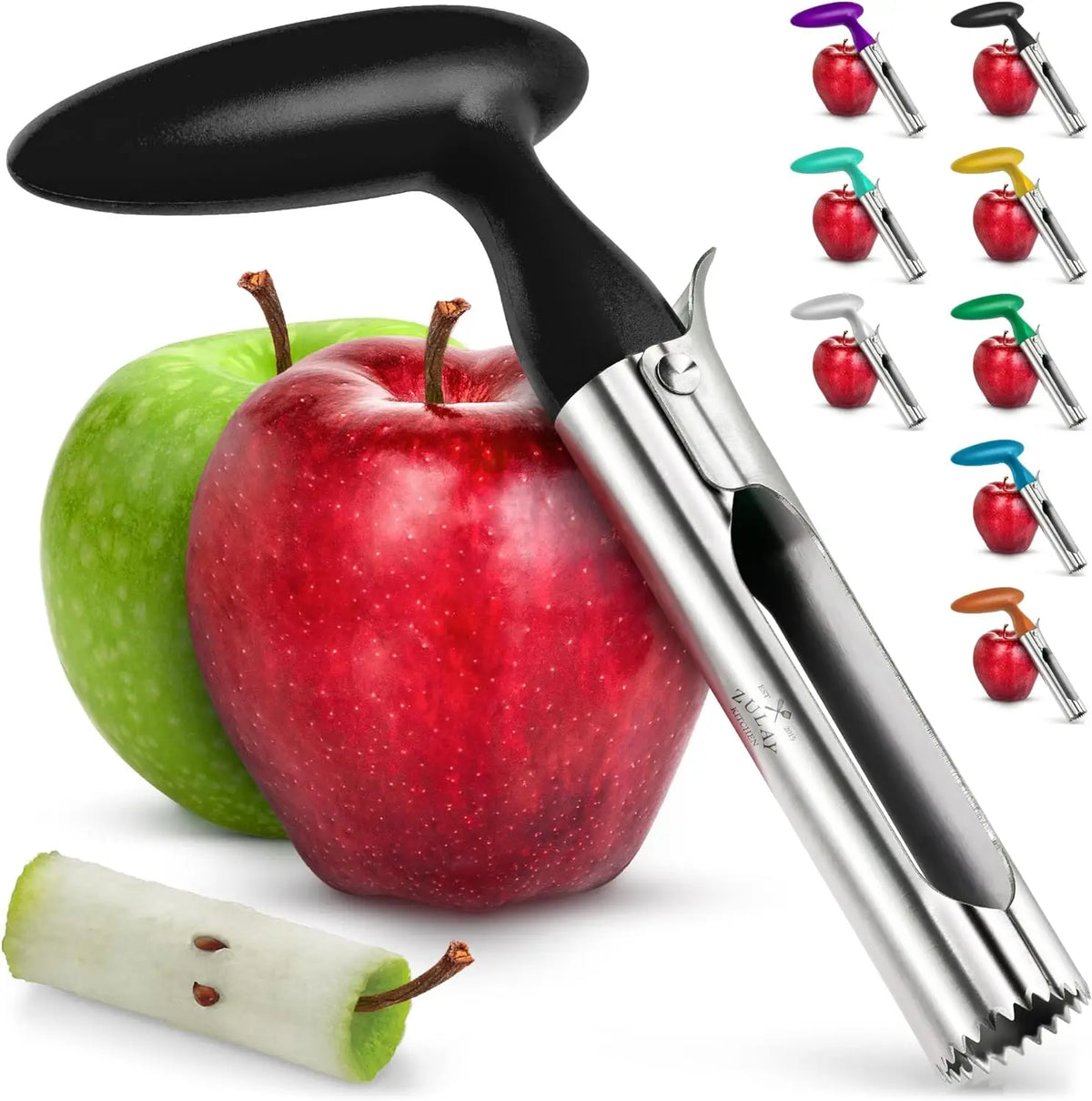 1PC Premium Stainless Steel Kitchen  Apple Corer Tool Ultra Sharp Easy to Use & Clean Durable Fruit Corer Remover
