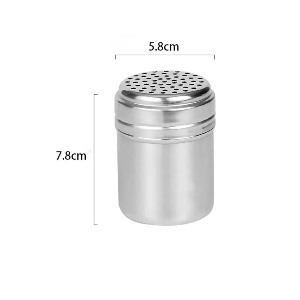Stainless Steel Seasoning Shaker with Rotating Lid