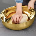 Gold Stainless Steel Mixing Bowl, 316 Grade