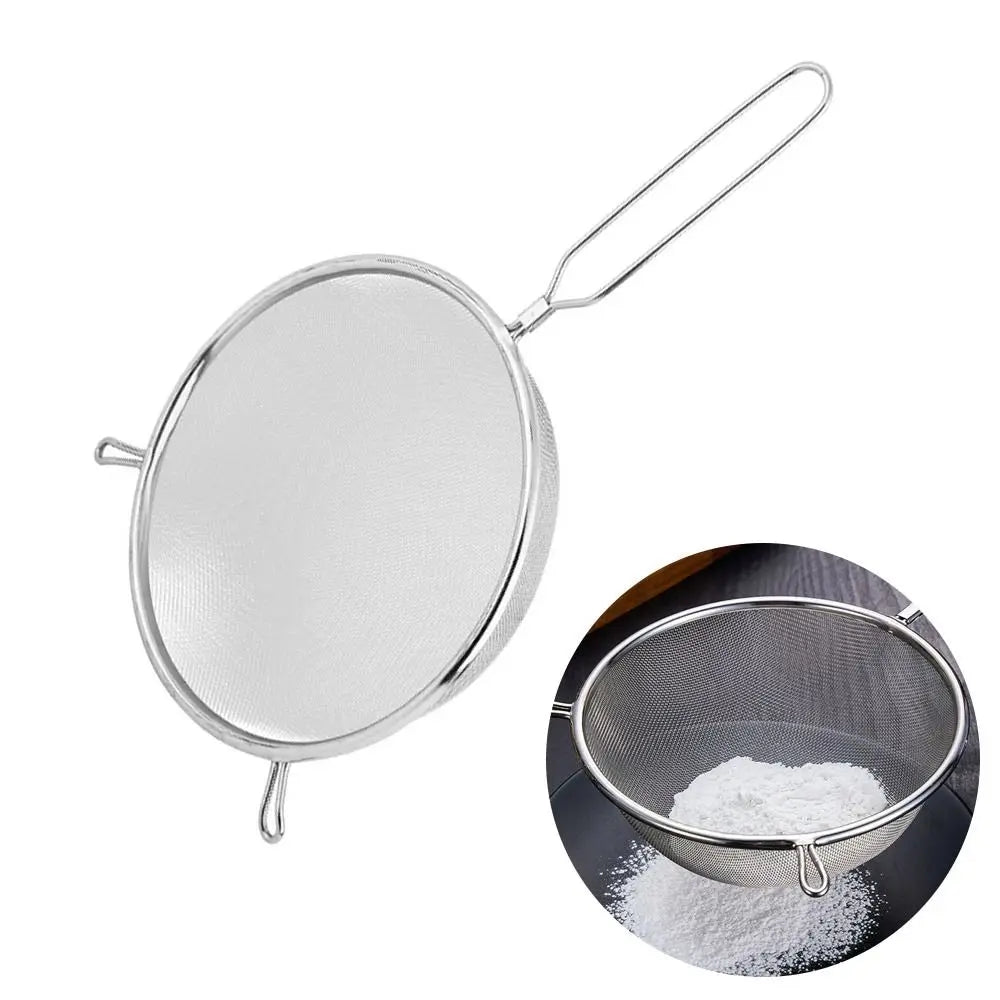 Stainless Steel Fine Mesh Strainer with Handle, 6 to 24cm