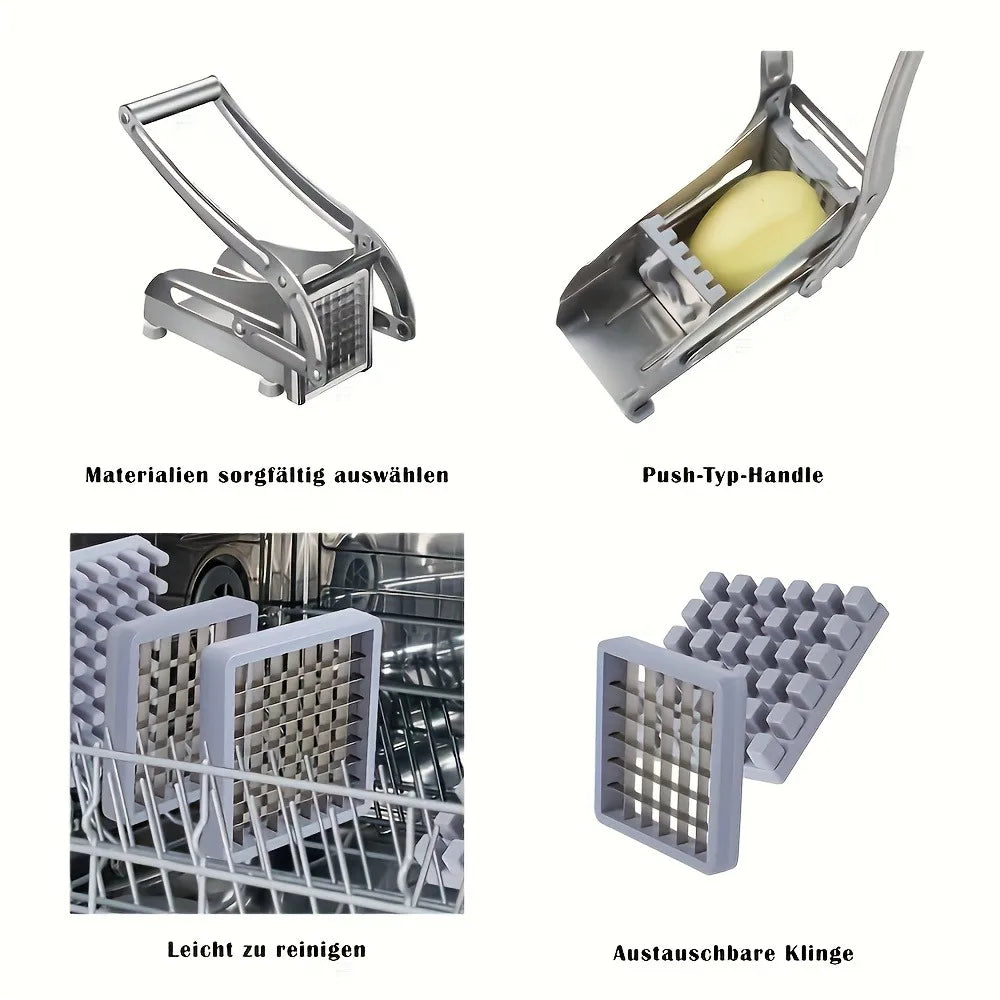 Stainless Steel Vegetable Chopper and Chip Cutter