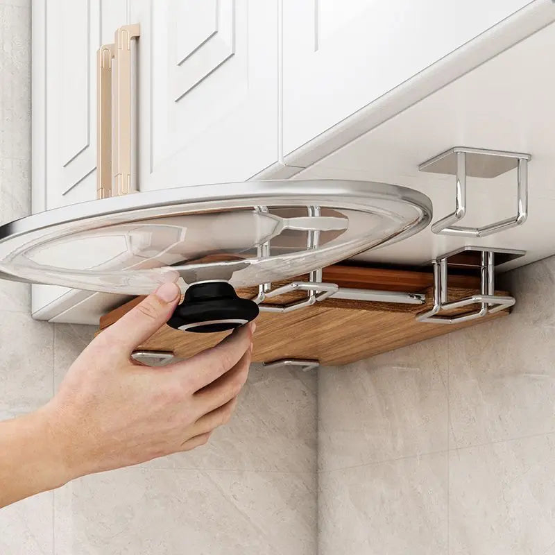Sink Sponge and Pot Lid Rack, No-Drill