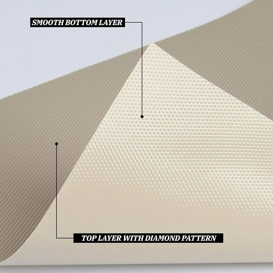 Non-Slip EVA Drawer and Shelf Liner, Cuttable Non-Adhesive Mat, 7 Sizes