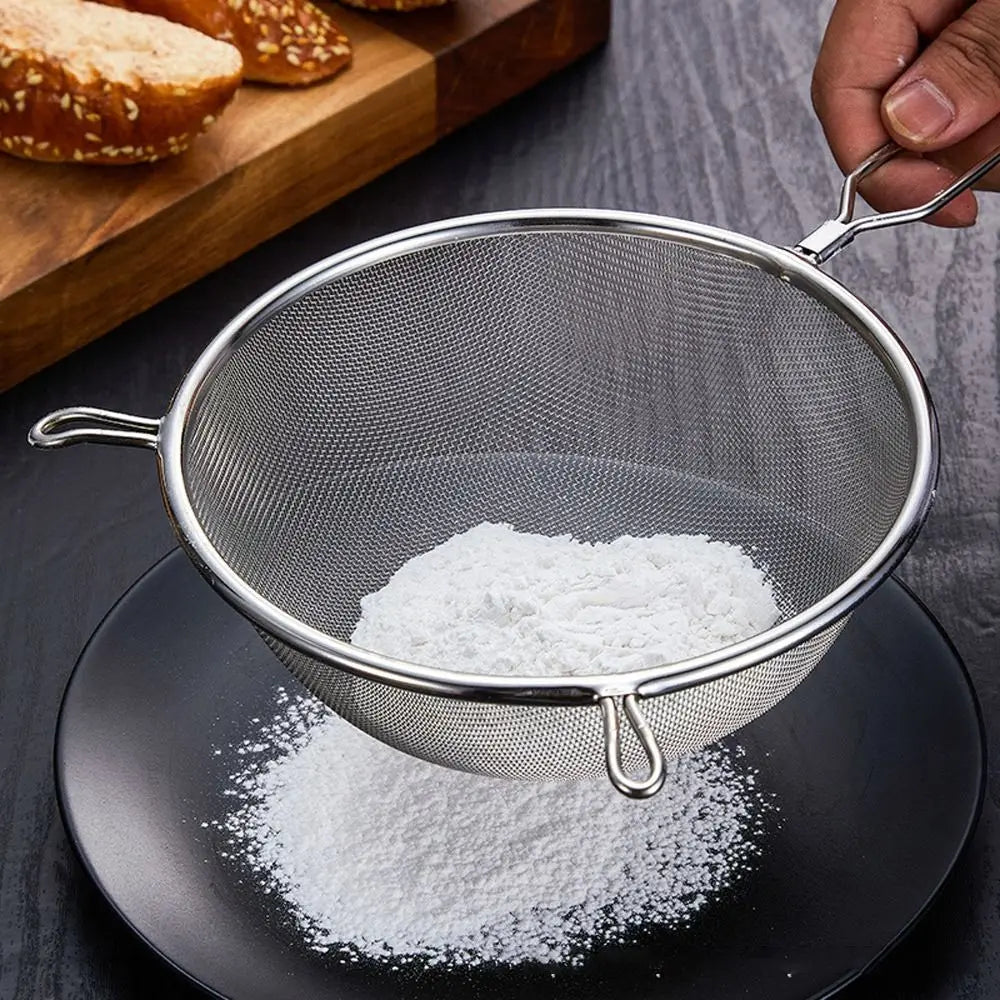 Stainless Steel Fine Mesh Strainer with Handle, 6 to 24cm