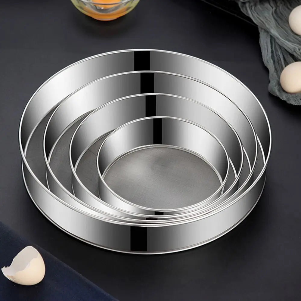 Stainless Steel Flour Sieve, Ultra-Fine 60 Mesh, 15 to 30cm