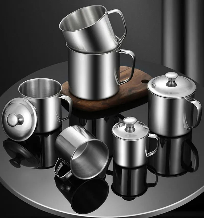 Stainless Steel Travel Mug and Camping Cup, 50 to 400ml