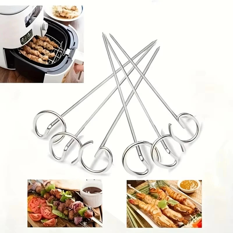 Stainless Steel Skewers for Air Fryer and Oven, 10 Pack