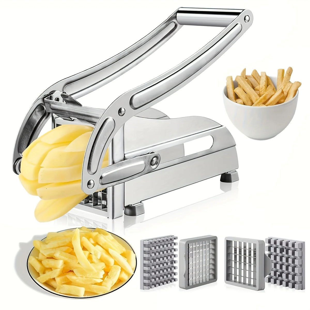 Stainless Steel Vegetable Chopper and Chip Cutter