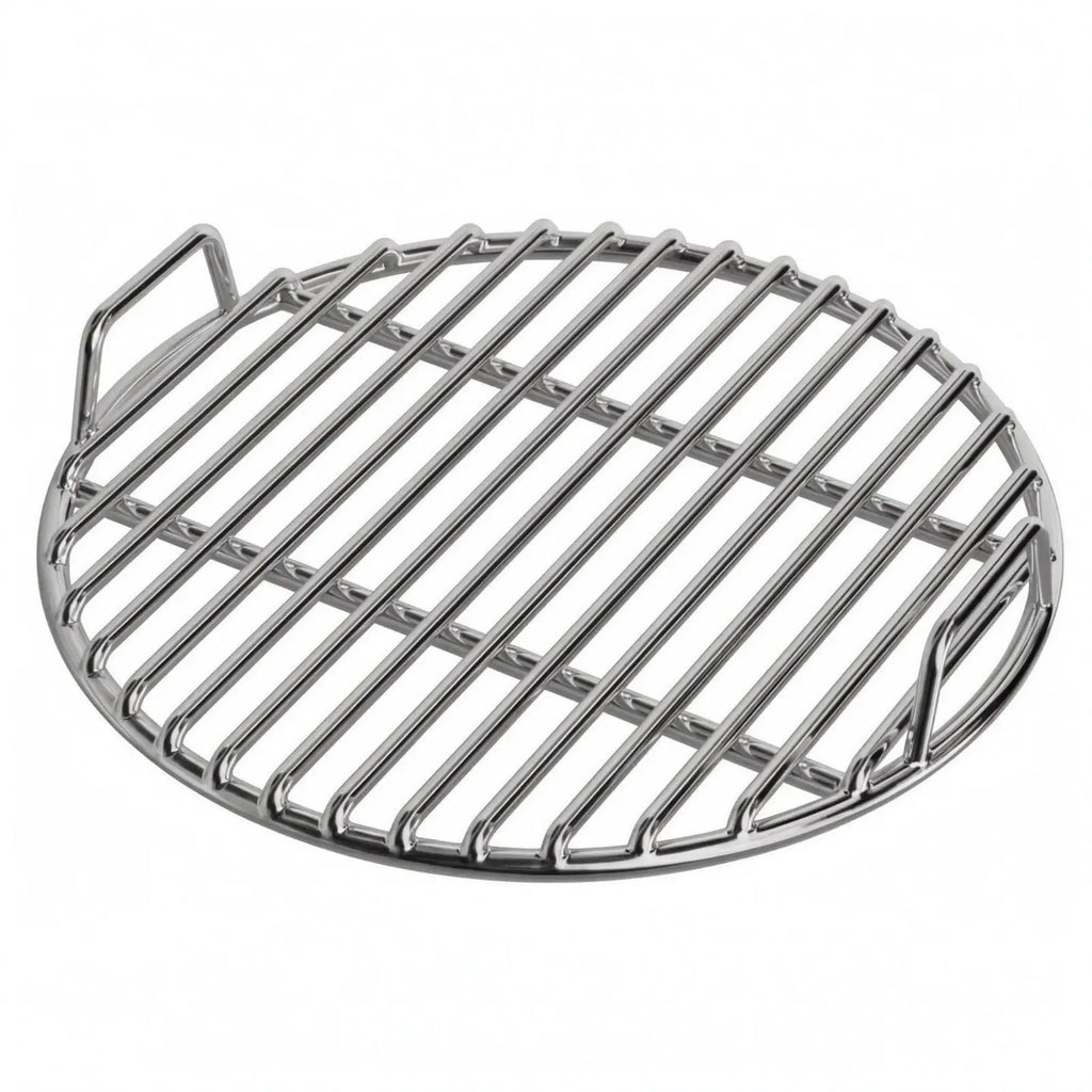 Barbecue Grill Rack Stainless Steel Circular Grate with Handles Grill Tool for Roasted Meat Outdoor BBQ